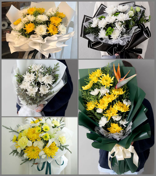 上海崇明区城桥镇鳌山村白事花束代送